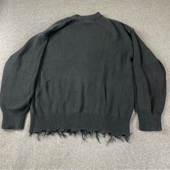 MODITEC-Anti-Hero Bear Distressed Sweater Black Women’s Size 2. - Picture 10 of 13